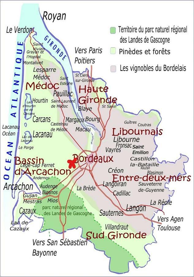 Chambre Independante "Terre Rouge" Martignas-sur-Jalle Exteriör bild